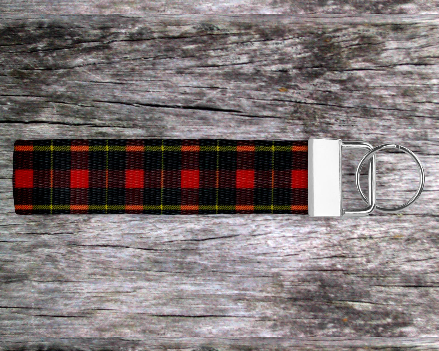 Buffalo Plaid Keyfob Wristlet