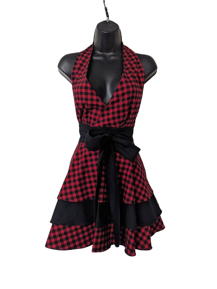 Flirty Apron - Buffalo Plaid