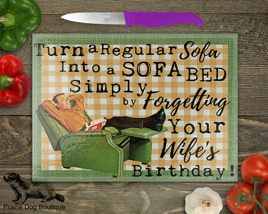 Turn A Regular Sofa Into A Sofa Bed Simply By Forgetting Your Wife's Birthday!